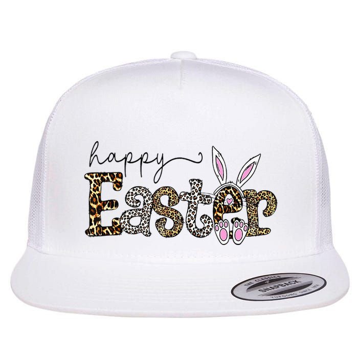Happy Easter Bunny Rabbit Face Funny Easter Day Flatbill Hat