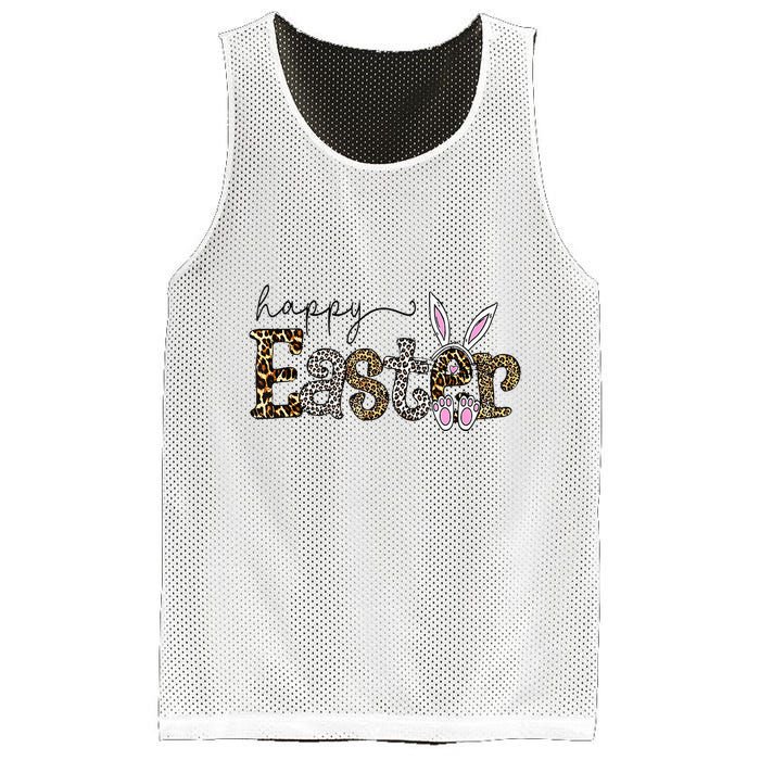 Happy Easter Bunny Rabbit Face Funny Easter Day Mesh Reversible Basketball Jersey Tank