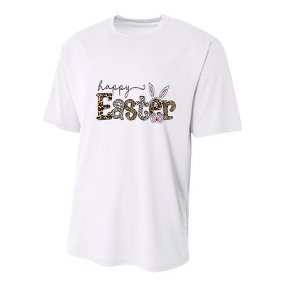 Happy Easter Bunny Rabbit Face Funny Easter Day Youth Performance Sprint T-Shirt