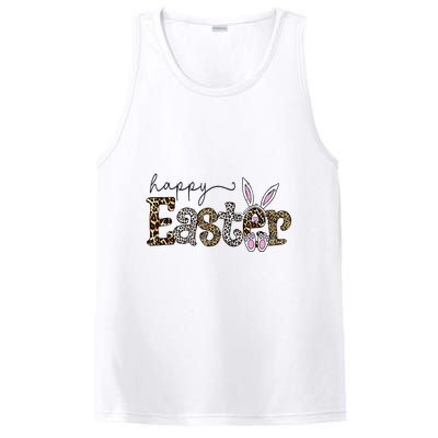 Happy Easter Bunny Rabbit Face Funny Easter Day PosiCharge Competitor Tank