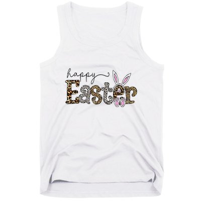 Happy Easter Bunny Rabbit Face Funny Easter Day Tank Top