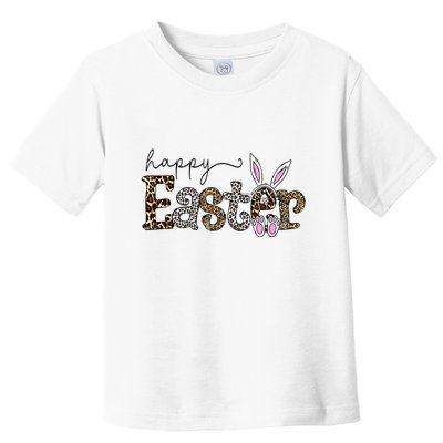 Happy Easter Bunny Rabbit Face Funny Easter Day Toddler T-Shirt