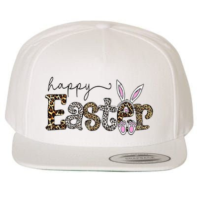 Happy Easter Bunny Rabbit Face Funny Easter Day Wool Snapback Cap