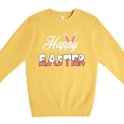 Happy Easter Bunny Easter Egg Hunt Squad Easter Day Premium Crewneck Sweatshirt