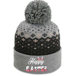 Happy Easter Bunny Easter Egg Hunt Squad Easter Day The Baniff Cuffed Pom Beanie