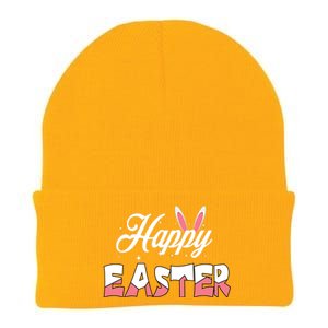 Happy Easter Bunny Easter Egg Hunt Squad Easter Day Knit Cap Winter Beanie