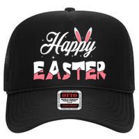 Happy Easter Bunny Easter Egg Hunt Squad Easter Day High Crown Mesh Back Trucker Hat