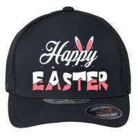 Happy Easter Bunny Easter Egg Hunt Squad Easter Day Flexfit Unipanel Trucker Cap