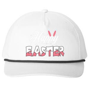 Happy Easter Bunny Easter Egg Hunt Squad Easter Day Snapback Five-Panel Rope Hat