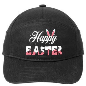 Happy Easter Bunny Easter Egg Hunt Squad Easter Day 7-Panel Snapback Hat