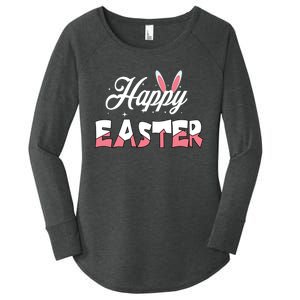 Happy Easter Bunny Easter Egg Hunt Squad Easter Day Women's Perfect Tri Tunic Long Sleeve Shirt