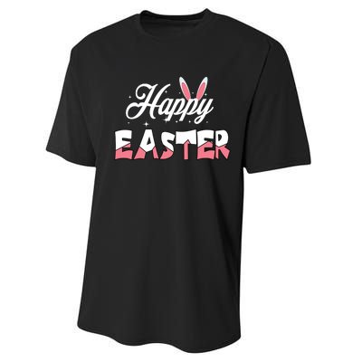 Happy Easter Bunny Easter Egg Hunt Squad Easter Day Performance Sprint T-Shirt