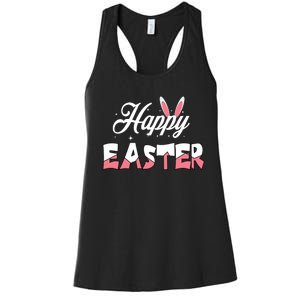 Happy Easter Bunny Easter Egg Hunt Squad Easter Day Women's Racerback Tank