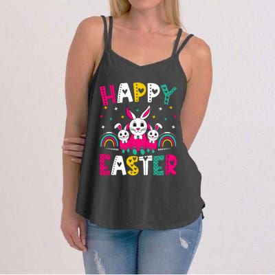 Happy Easter Bunny Easter Egg Hunt Squad Easter Day Women's Strappy Tank