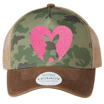 Heart Easter Bunny Legacy Tie Dye Trucker Hat
