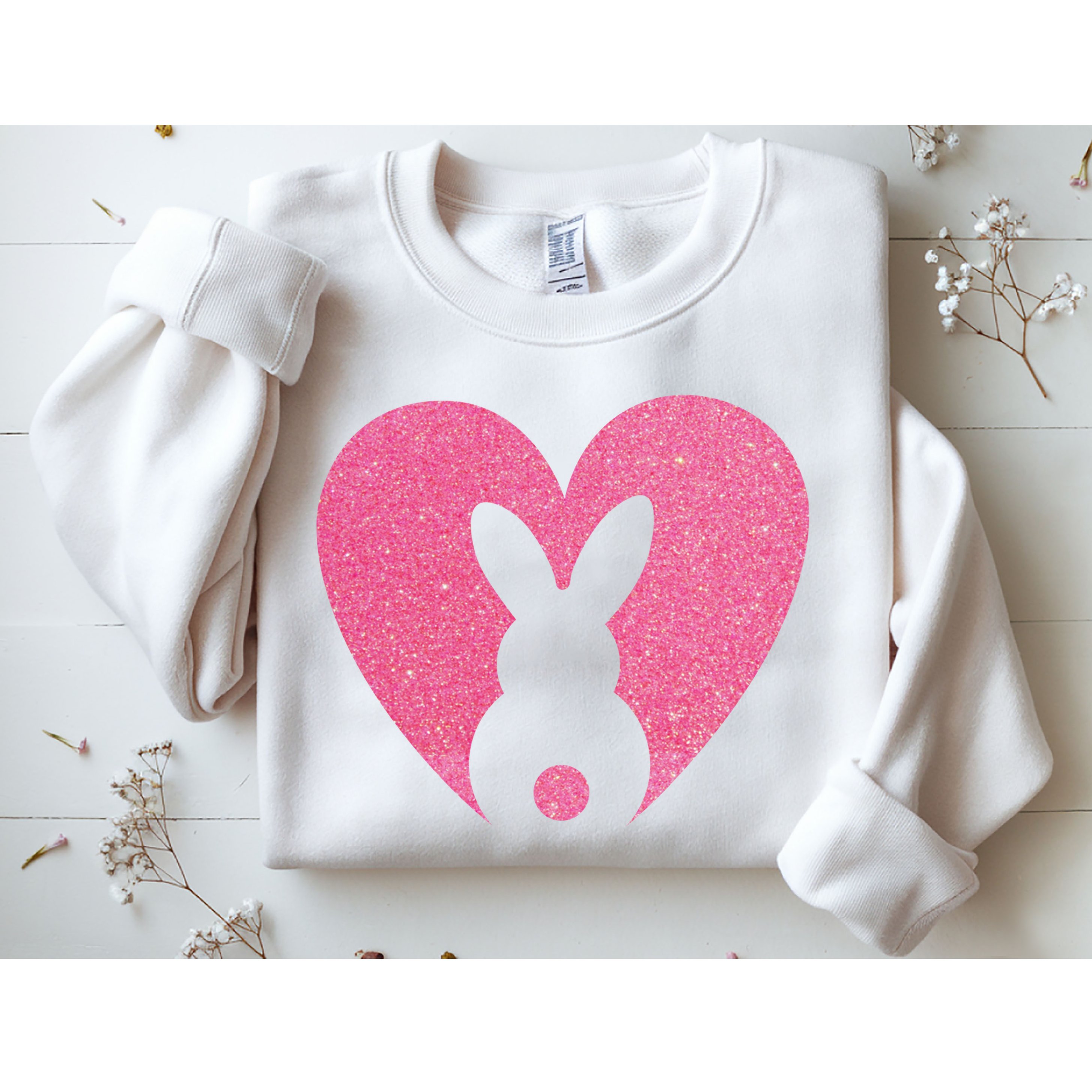 Heart Easter Bunny Sweatshirt