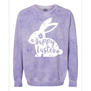 Happy Easter Bunny Gift Colorblast Crewneck Sweatshirt