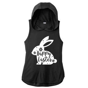 Happy Easter Bunny Gift Ladies PosiCharge Tri-Blend Wicking Draft Hoodie Tank