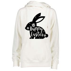 Happy Easter Bunny Gift Womens Funnel Neck Pullover Hood