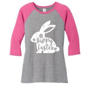 Happy Easter Bunny Gift Women's Tri-Blend 3/4-Sleeve Raglan Shirt