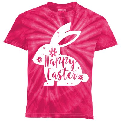 Happy Easter Bunny Gift Kids Tie-Dye T-Shirt