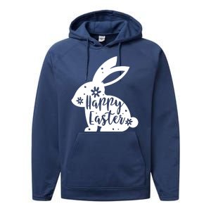 Happy Easter Bunny Gift Performance Fleece Hoodie