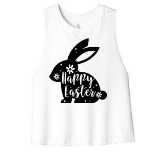 Happy Easter Bunny Gift Women's Racerback Cropped Tank