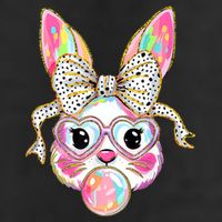 Happy Easter Bunny Coquette Bow Easter Adult Drive Performance Visor