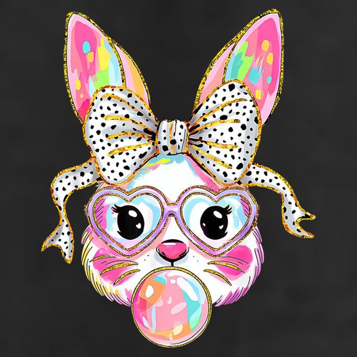 Happy Easter Bunny Coquette Bow Easter Adult Drive Performance Visor