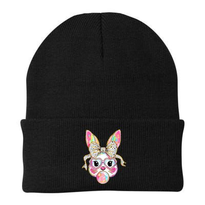 Happy Easter Bunny Coquette Bow Easter Beanie