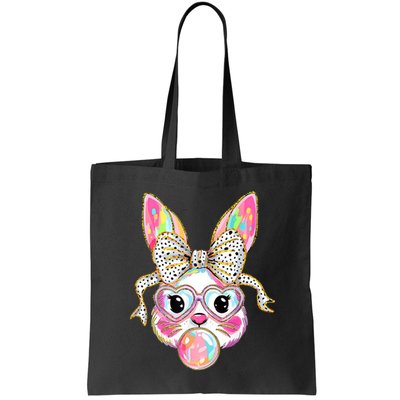 Happy Easter Bunny Coquette Bow Easter Bag