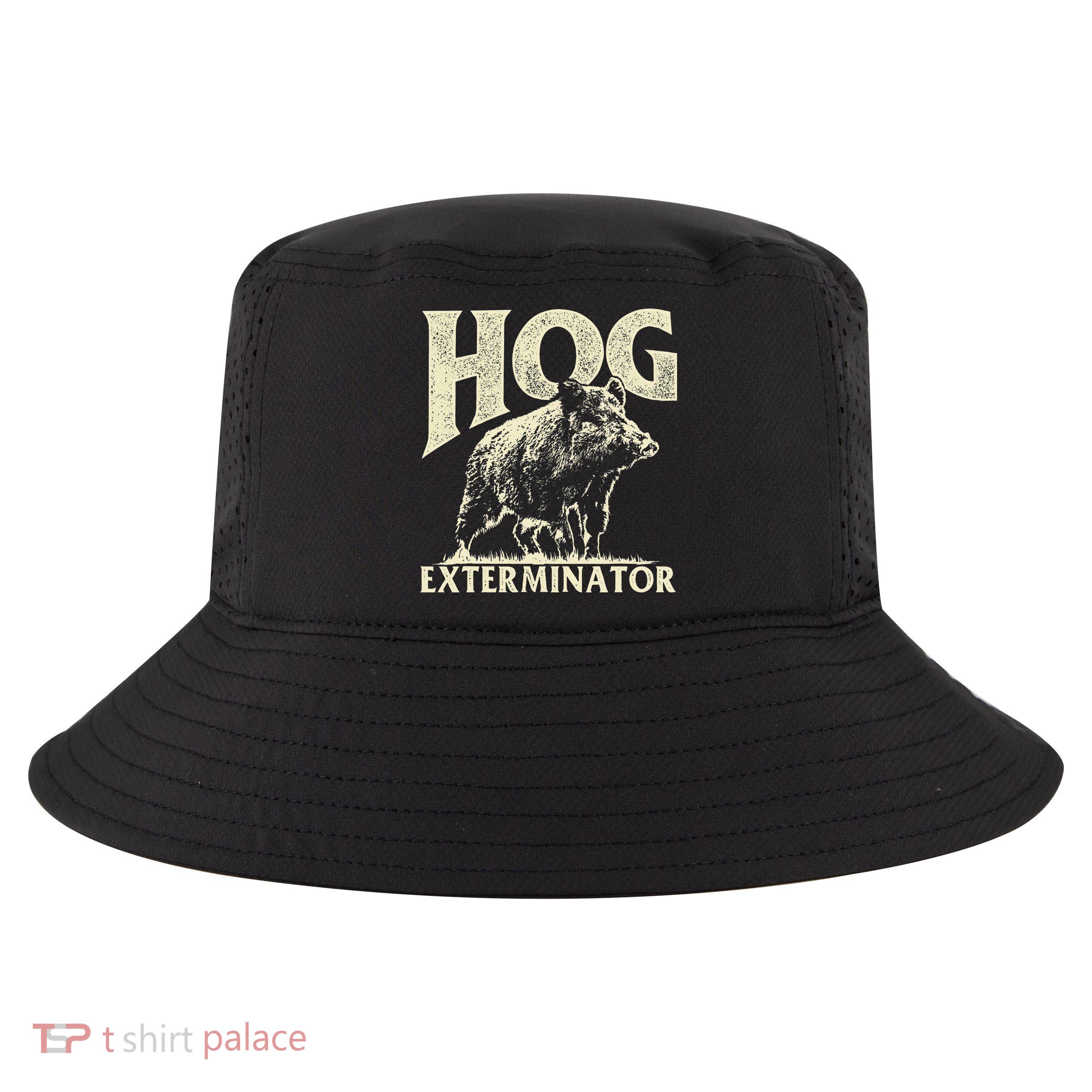 Hog Exterminator Boar Hunting Wild Hog Hunter Cool Comfort Performance Bucket Hat