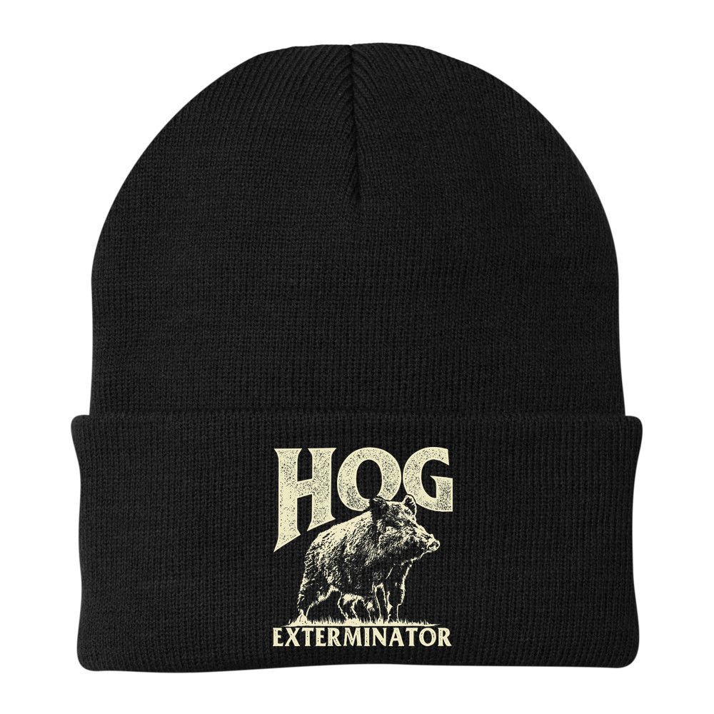 Hog Exterminator Boar Hunting Wild Hog Hunter Beanie