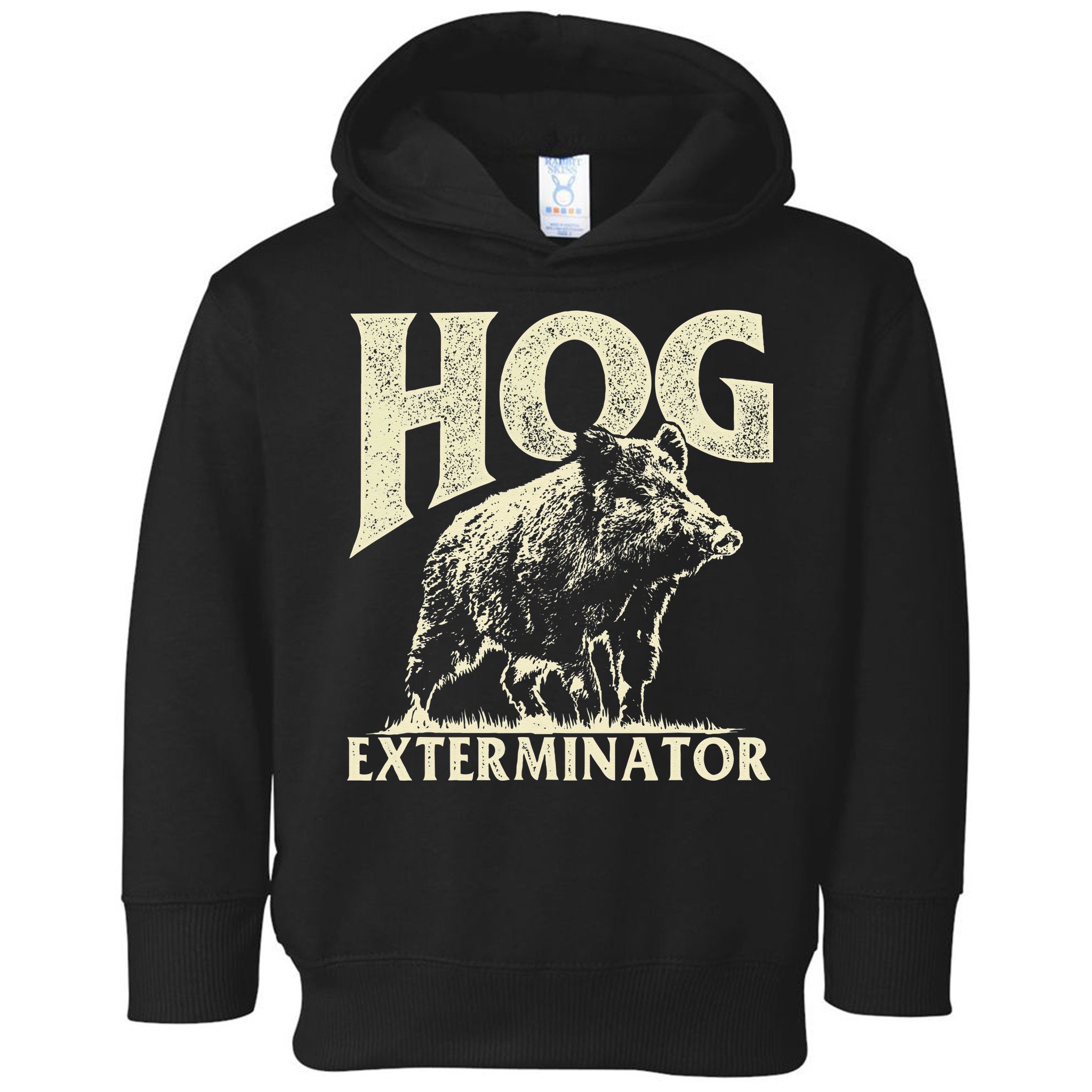 Hog Exterminator Boar Hunting Wild Hog Hunter Toddler Hoodie