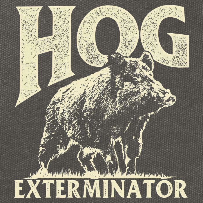 Hog Exterminator Boar Hunting Wild Hog Hunter Cotton Canvas Backpack
