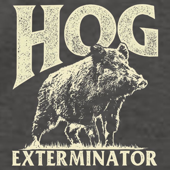 Hog Exterminator Boar Hunting Wild Hog Hunter Vector Backpack