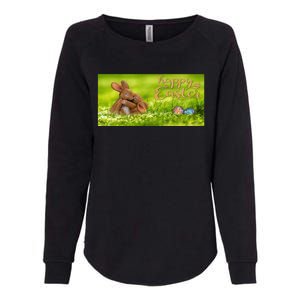 Hugging Easter Bunnies Womens California Wash Sweatshirt