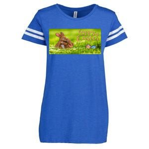 Hugging Easter Bunnies Enza Ladies Jersey Football T-Shirt