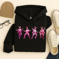 Happy Easter Bunny Spring Hunt Eggs Rabbit Funny Trump Dance Hoodie