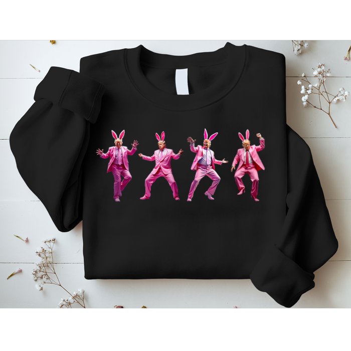 Happy Easter Bunny Spring Hunt Eggs Rabbit Funny Trump Dance Sweatshirt