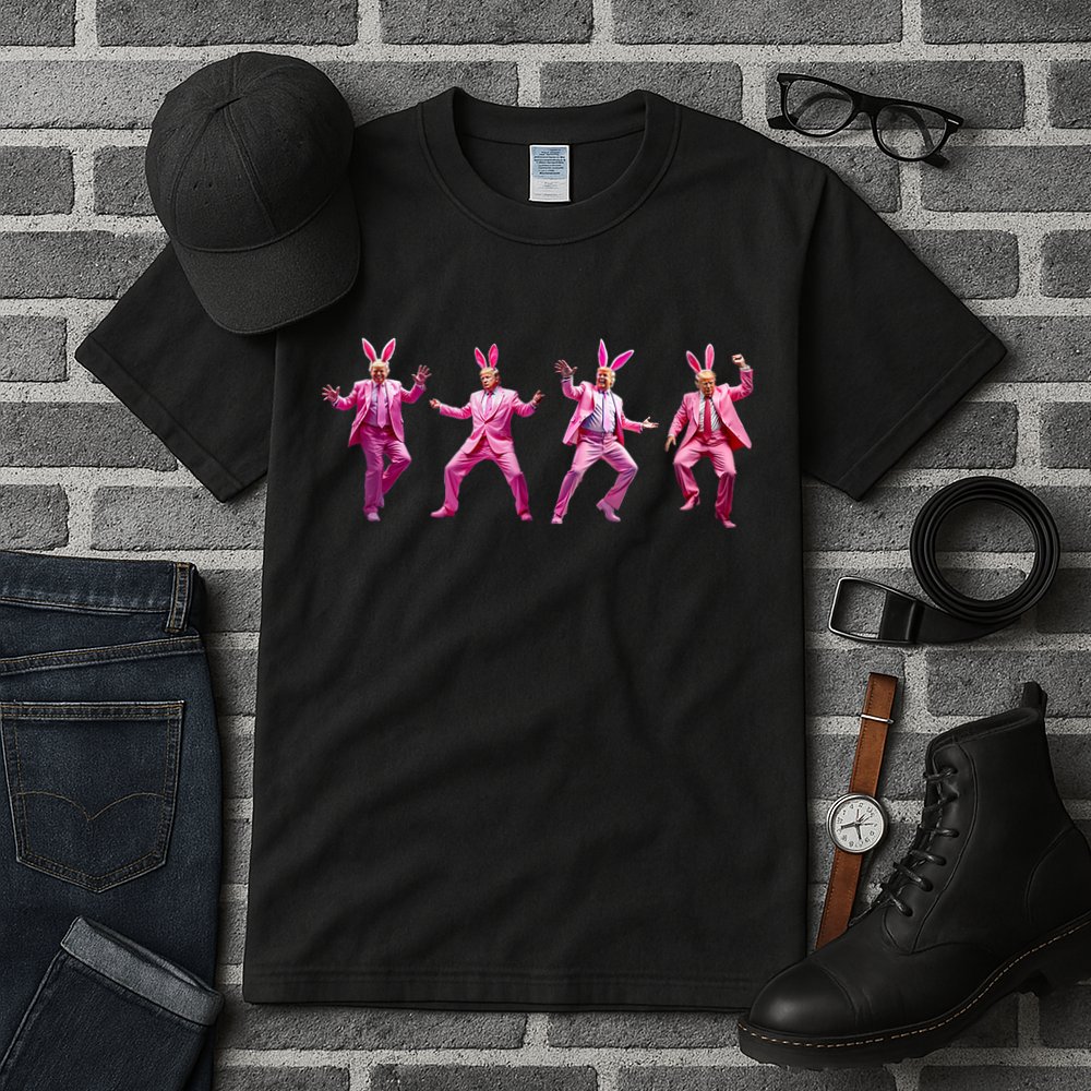 Happy Easter Bunny Spring Hunt Eggs Rabbit Funny Trump Dance Tall T-Shirt