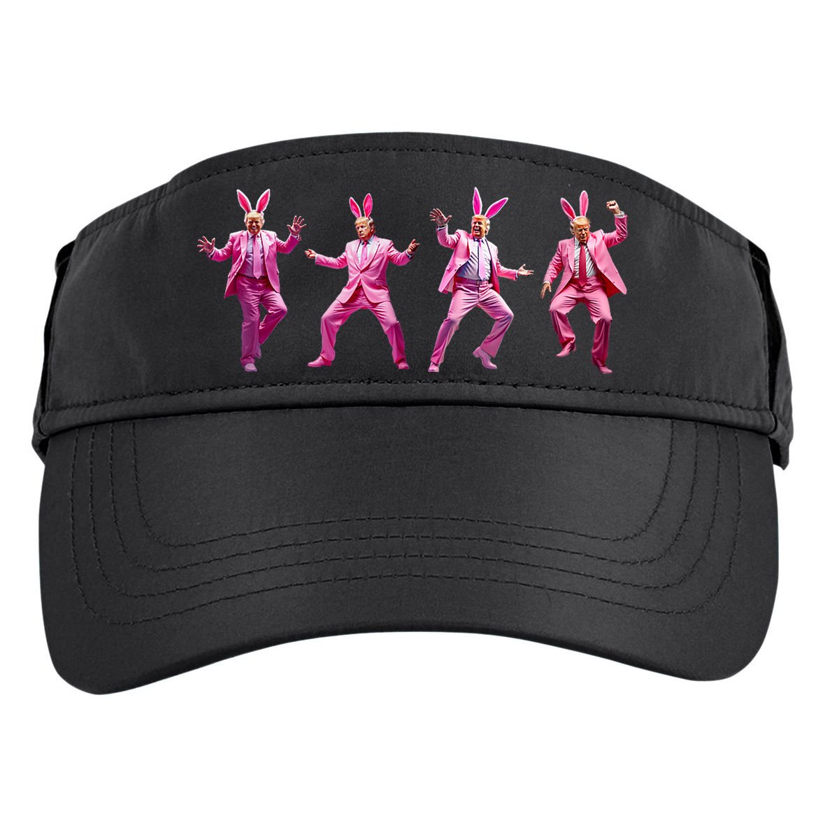 Happy Easter Bunny Spring Hunt Eggs Rabbit Funny Trump Dance Adult Drive Performance Visor