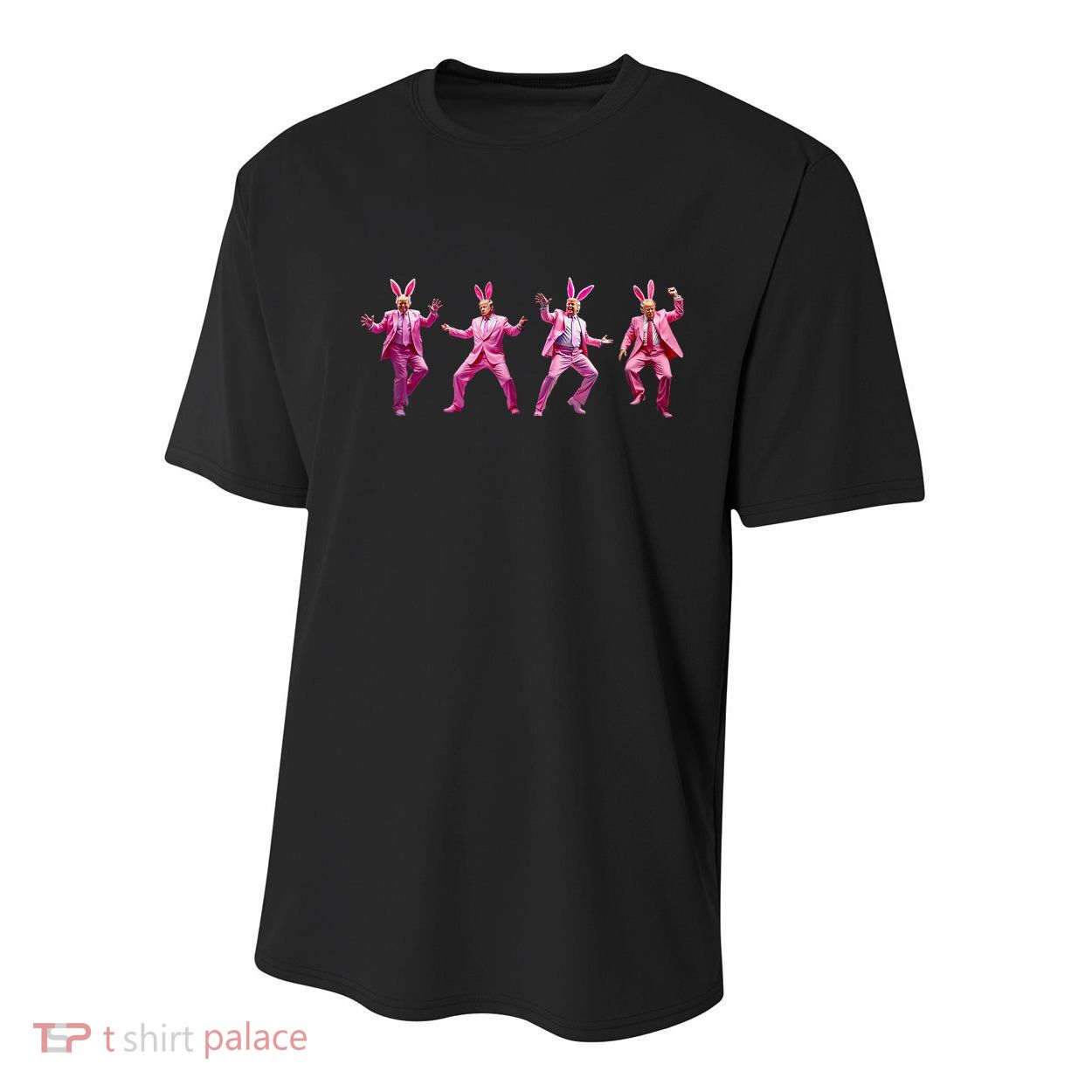 Happy Easter Bunny Spring Hunt Eggs Rabbit Funny Trump Dance Youth Performance Sprint T-Shirt