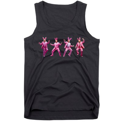 Happy Easter Bunny Spring Hunt Eggs Rabbit Funny Trump Dance Tank Top