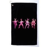 Happy Easter Bunny Spring Hunt Eggs Rabbit Funny Trump Dance Golf Towel