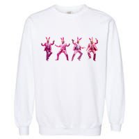 Happy Easter Bunny Spring Hunt Eggs Rabbit Funny Trump Dance Garment-Dyed Sweatshirt