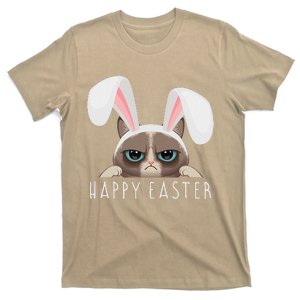 Happy Easter Bunny Funny Pajama Dress Cat Party Rabbit Ears T-Shirt