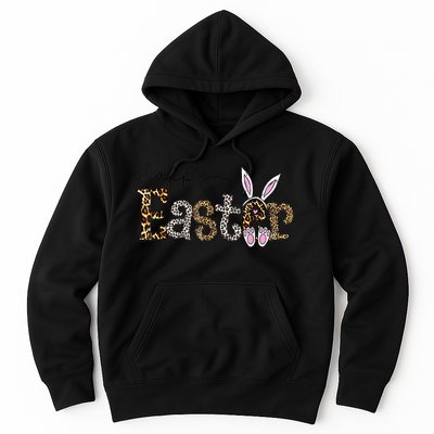 Happy Easter Bunny Rabbit Face Funny Easter Day Women Hoodie