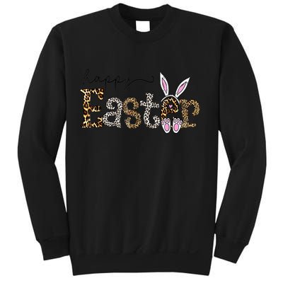 Happy Easter Bunny Rabbit Face Funny Easter Day Women Sweatshirt