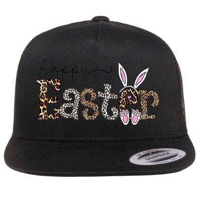 Happy Easter Bunny Rabbit Face Funny Easter Day Women Flatbill Hat